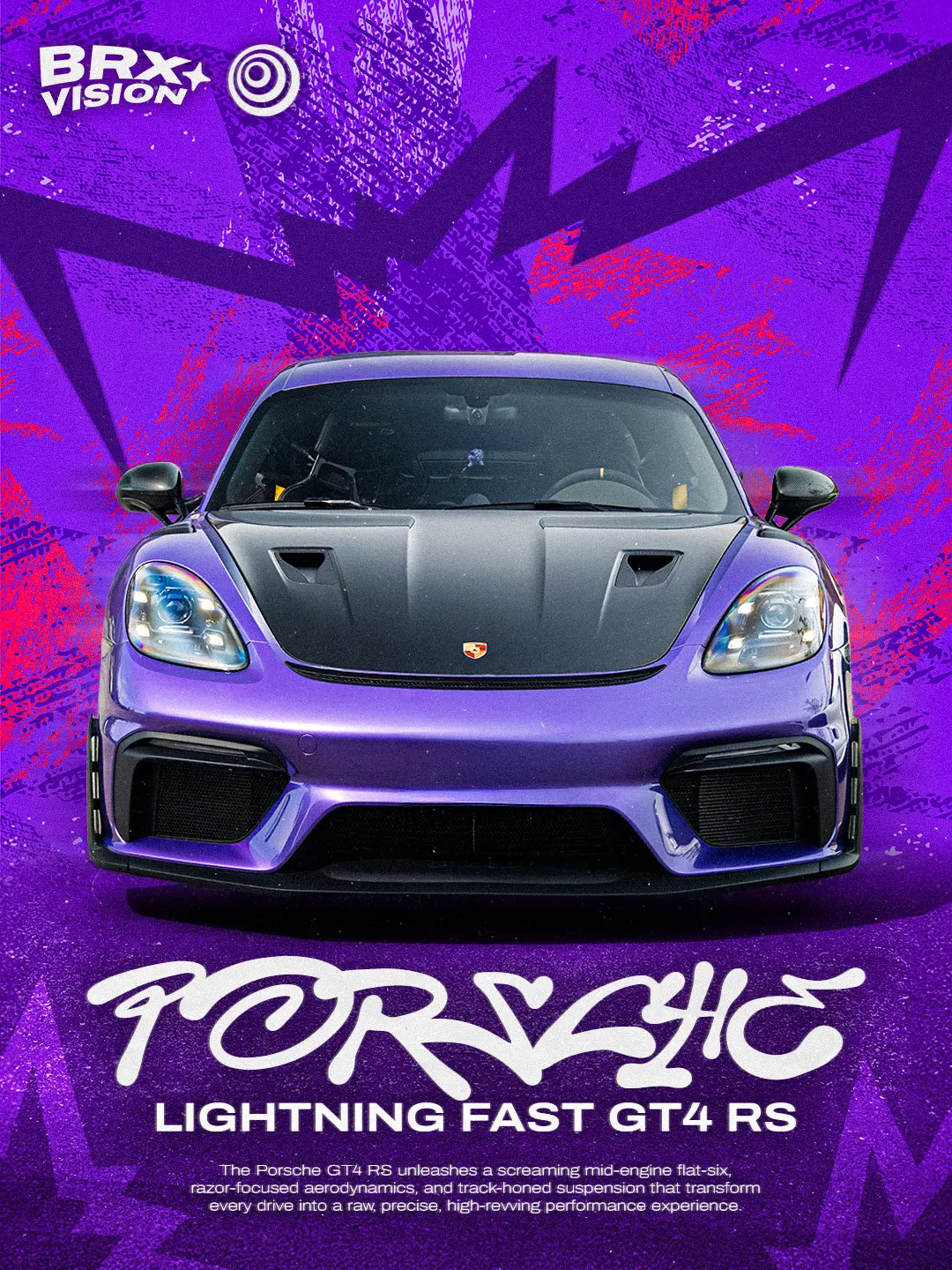 Violet Porsche Poster